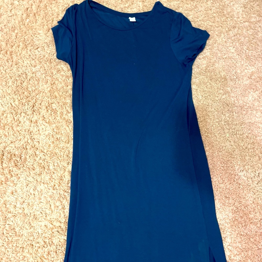 Long blue dress